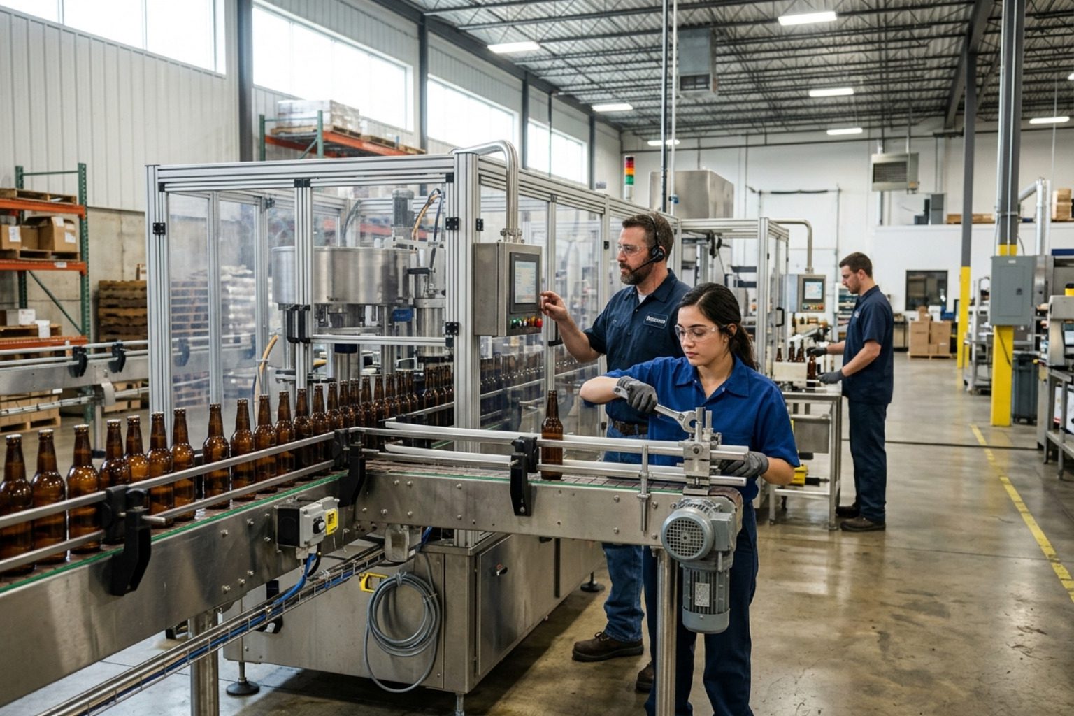 contract packaging automated bottling line clean facility co-packing supply chain - contract packaging