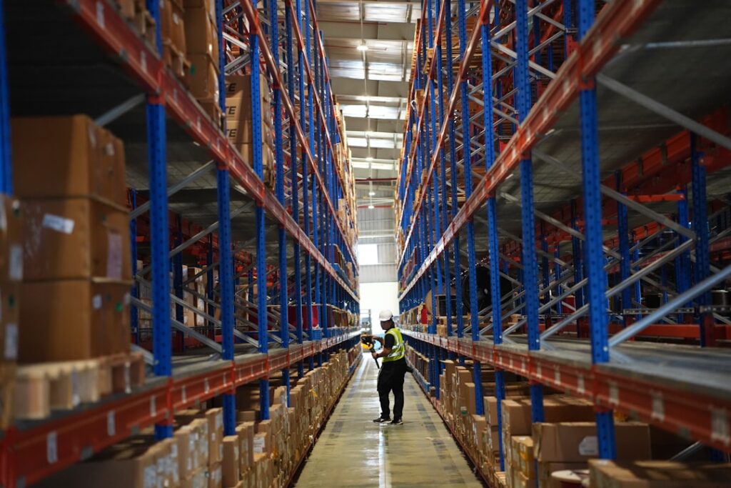 3PL warehouse operations in a modern organized Midwest fulfillment center
